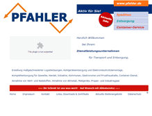 Tablet Screenshot of pfahler.de